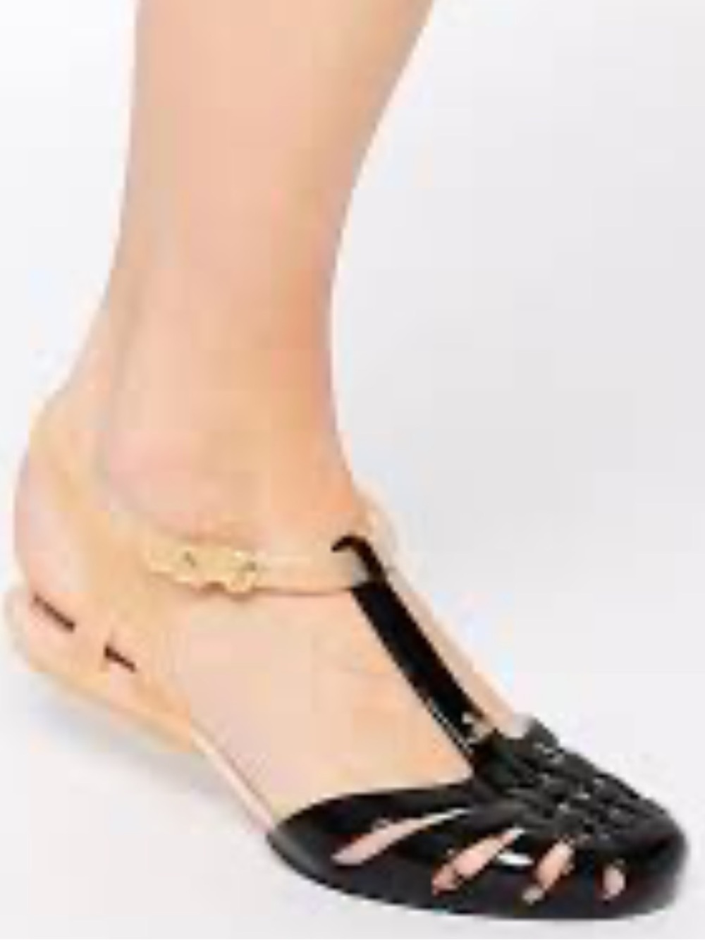 ULTRA RARE Vivienne Westwood for Melissa possession sandal black and beige